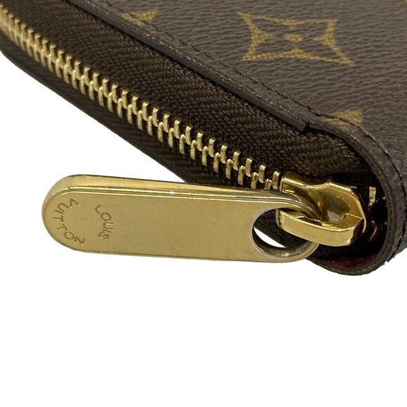 Louis Vuitton Long Wallet Monogram Zippy Wallet M41895 Fuchsia - Picture 10 of 11